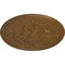 Ekena Millwork Milton Ceiling Medallion (Fits Canopies up to 7 7/8"), 40 5/8"OD x 1 3/4"P, Smokey Topaz Crackle CM40MISTC - alternate 4